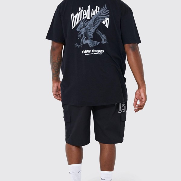 OVERSIZED LIMITED EDITION EAGLE PRINT T-SHIRT - BLACK | Shrits