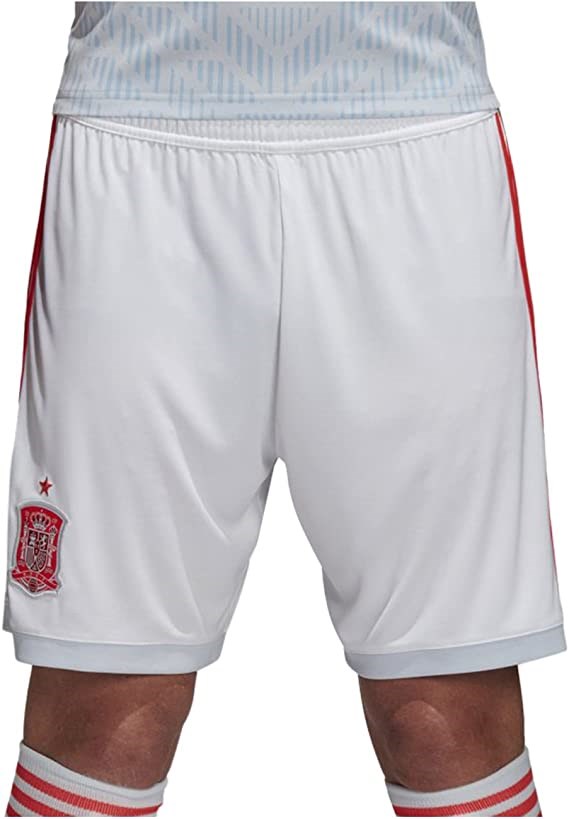 ADIDAS PERFORMANCE MENS FEF SPAIN AUTHENTIC PRO AWAY KIT SHORTS - WHITE |  TROUSERS&SHORTS SPORT